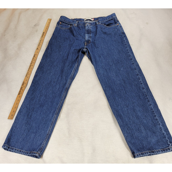 Vintage Levis 550 Jeans Mens Sz 40x32 Blue Medium Wash Denim Gorpcore Y2k Jean - Picture 9 of 16